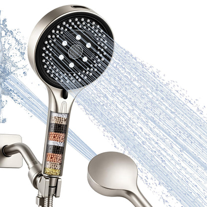 Filtered Handheld Shower Head, High Pressure Chrome
