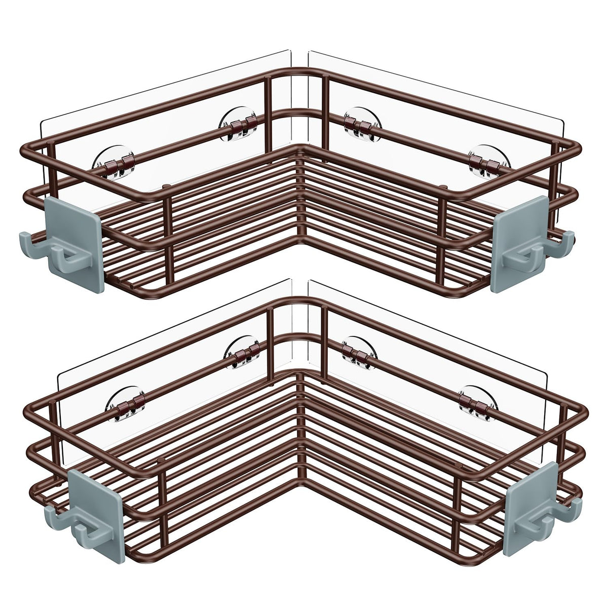 Nieifi Corner Shower Shelves, Adhesive Shower Caddy, Bathroom Organization