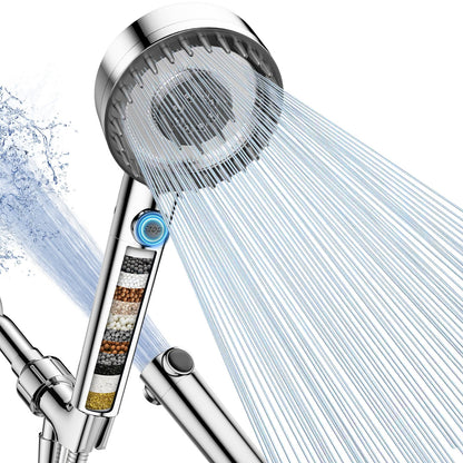 Filtered Shower Head with Handheld, High Pressure Showerhead with Filters