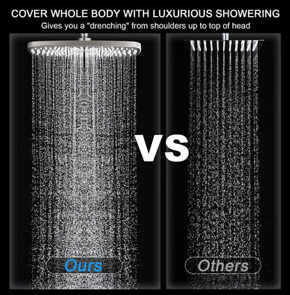 Rain Shower Head with Handheld Showerhead, Nickel 1.75GPM 460311