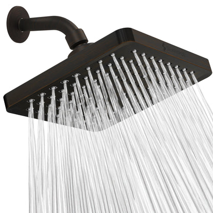 SparkPod Rain Shower Head, 6 Inch Round, Luxury Polished Chrome Finish