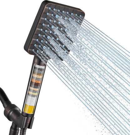 Cobbe Filtered Shower Head with Handheld, Water Softener for Hard Water
