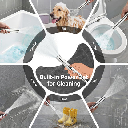 Veken All Metal 10"Luxurious Rain Shower Head with Handheld Spary,Power Jet