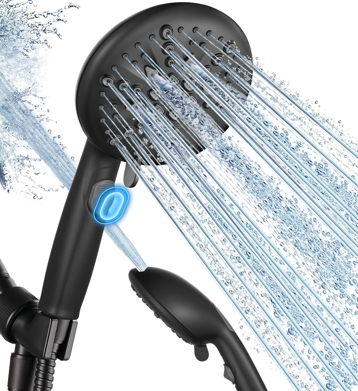 Cobbe 9 Spray Modes Handheld Shower Head, Water-Saving, Chrome