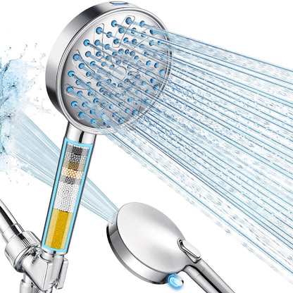 Cobbe Filtered Shower Head with Handheld, Water Softener for Hard Water