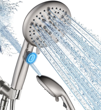 Cobbe 9 Spray Modes Handheld Shower Head, Water-Saving, Chrome