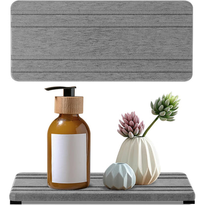 3PCS Water Absorbing Stone Tray, DryingNeat Diatomite Stone Sink Tray, Instant Dry Sink Coasters, Kitchen Sponge Hand Soap Holder, Countertop Fast Drying Counter Trays,8 * 4inch and 4 * 4inch
