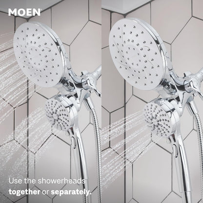Moen 26009 Engage Magnetix Chrome 2-in-1 Rain Shower Head & Handshower