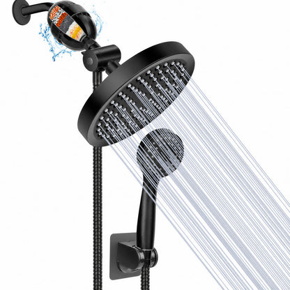 Filtered Shower Head with Handheld, High Pressure Rainfall Shower Head