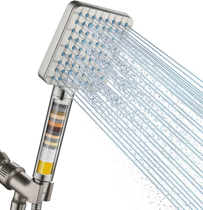 Cobbe Filtered Shower Head with Handheld, Water Softener for Hard Water