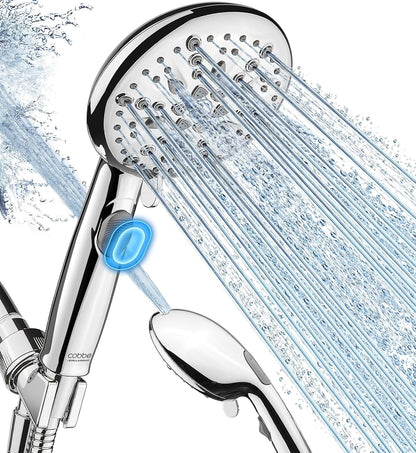 Cobbe 9 Spray Modes Handheld Shower Head, Water-Saving, Chrome