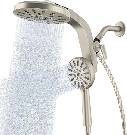 INAVAMZ High Pressure Magnetic Shower Head with Handheld Combo Light Nickel