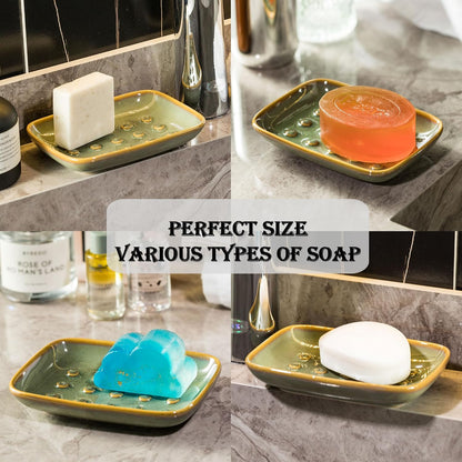 Miamolo Soap Dish for Shower & Bathroom, Floating Point Save Soap Loss