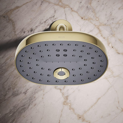 Kohler 26290-G-AF Statement® Three-function showerhead, 1.75 gpm, Vibrant French Gold