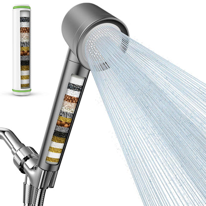 PWERAN Filtered Shower Head with Handheld,High Pressure Shower Heads Filter
