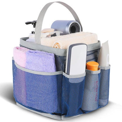 EUDELE Mesh Shower Caddy Portable for College Dorm Room Essentials, Shower Caddy Dorm with 9-Pocket Large Capacity for Beach, Swimming, Gym, Camping, Travel essentials
