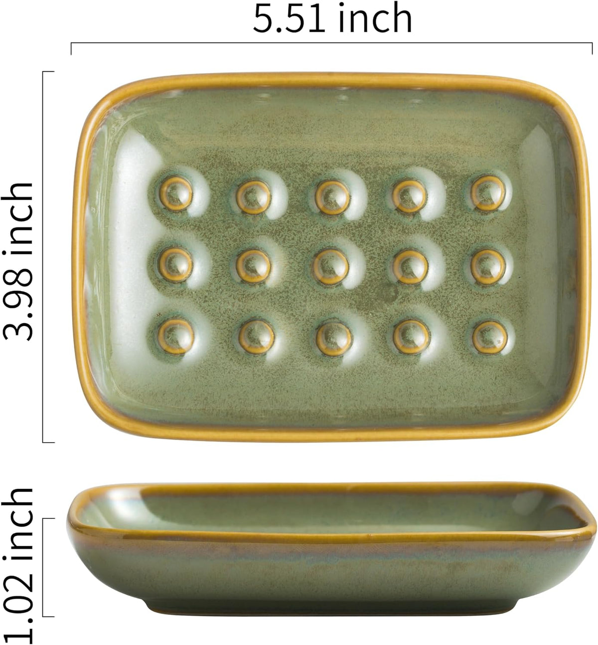 Miamolo Soap Dish for Shower & Bathroom, Floating Point Save Soap Loss