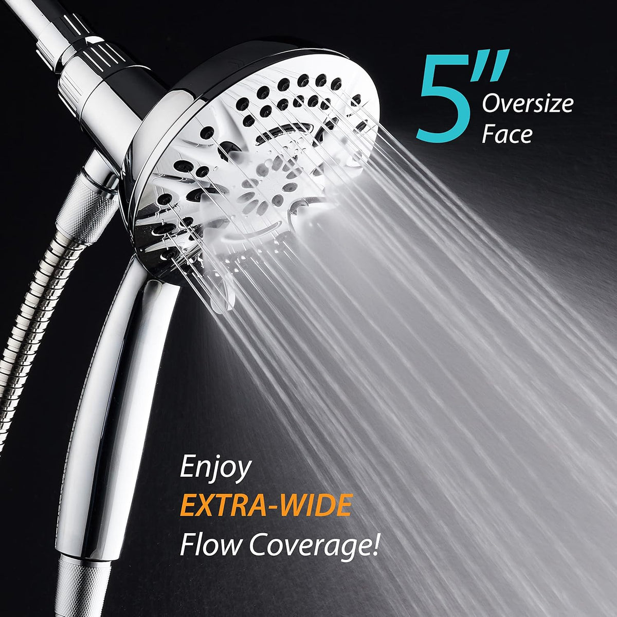 AquaDance New Magnetic Docking 8-setting High Pressure Handheld Shower Head