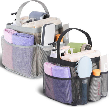 EUDELE Mesh Shower Caddy Portable for College Dorm Room Essentials, Shower Caddy Dorm with 9-Pocket Large Capacity for Beach, Swimming, Gym, Camping, Travel essentials