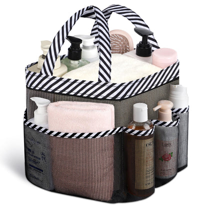 Mesh Shower Caddy Portable - 9 Pockets for College Dorm Room Essential