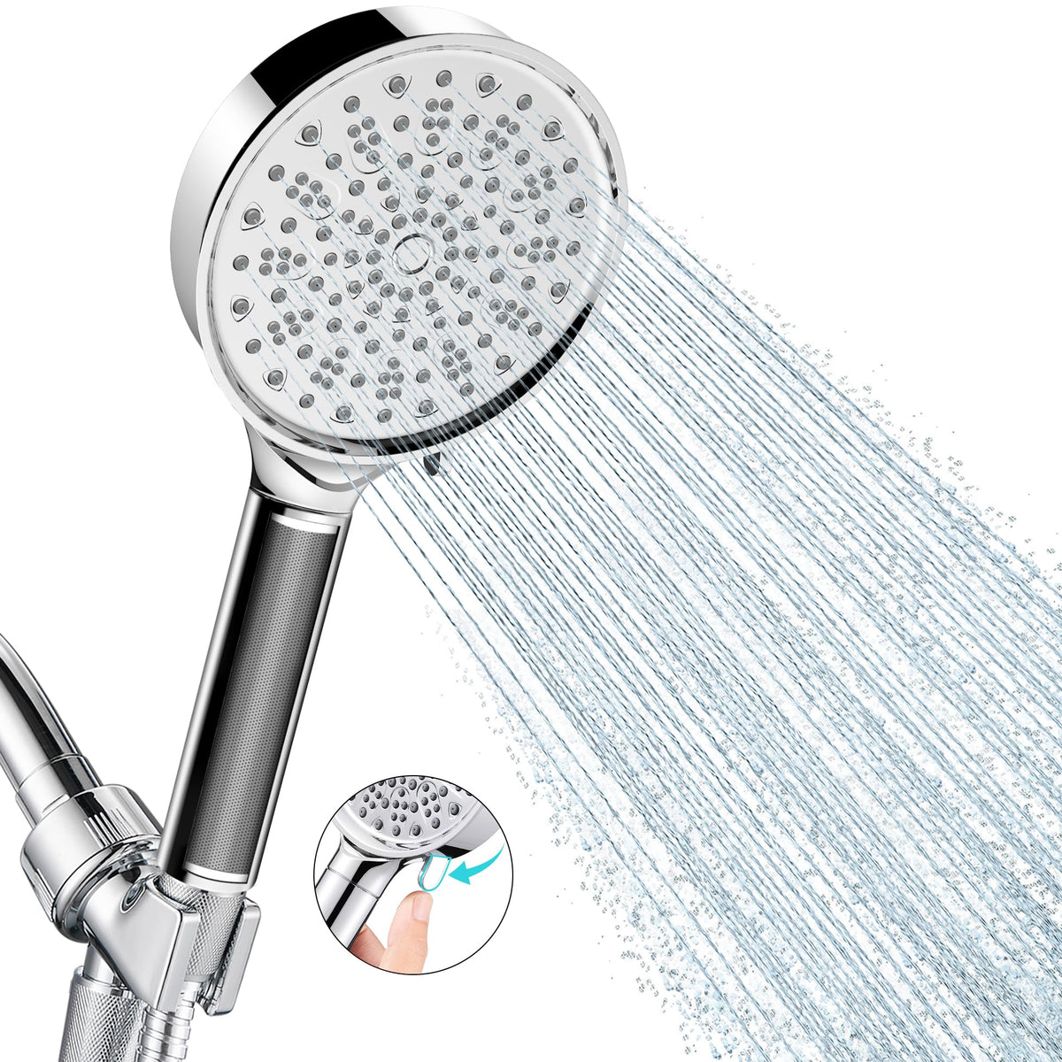 Cobbe Filtered Shower Head with Handheld, Water Softener for Hard Water