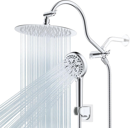 Hibbent All Metal cUPC Certified Shower Head, 10'' Rainfall Shower Head