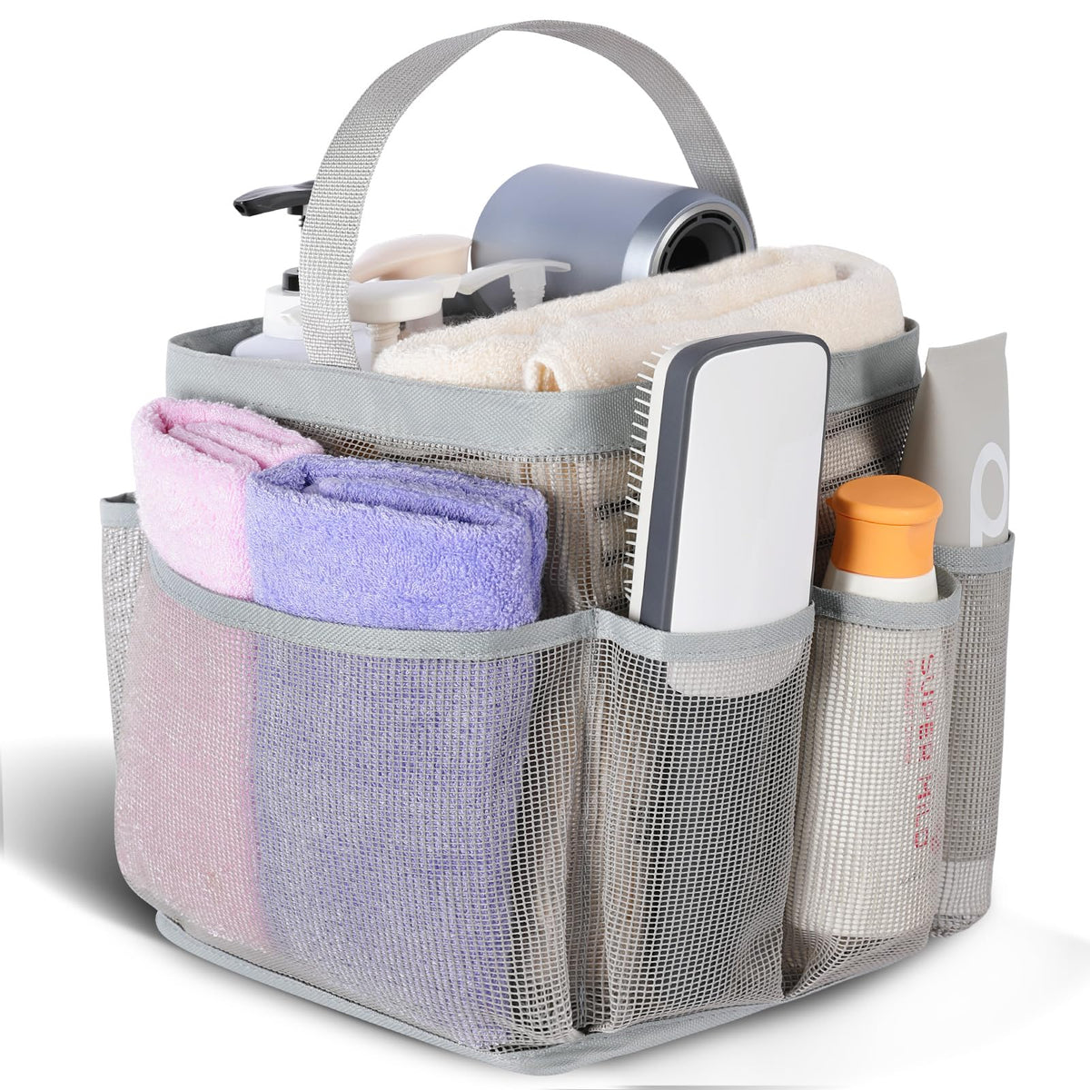 EUDELE Mesh Shower Caddy Portable for College Dorm Room Essentials, Shower Caddy Dorm with 9-Pocket Large Capacity for Beach, Swimming, Gym, Camping, Travel essentials