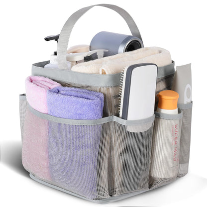 EUDELE Mesh Shower Caddy Portable for College Dorm Room Essentials, Shower Caddy Dorm with 9-Pocket Large Capacity for Beach, Swimming, Gym, Camping, Travel essentials
