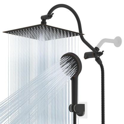 Hibbent All Metal cUPC Certified Shower Head, 10'' Rainfall Shower Head