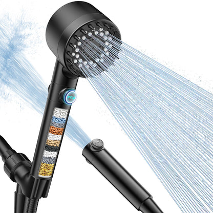 FEELSO Filtered Shower Head with Handheld, High Pressure Shower Filter Head