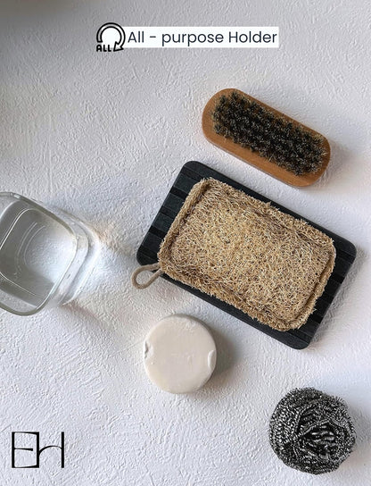 Diatomite Stone Soap Dish, Quick Drying Tray Soap Holder 2PCS