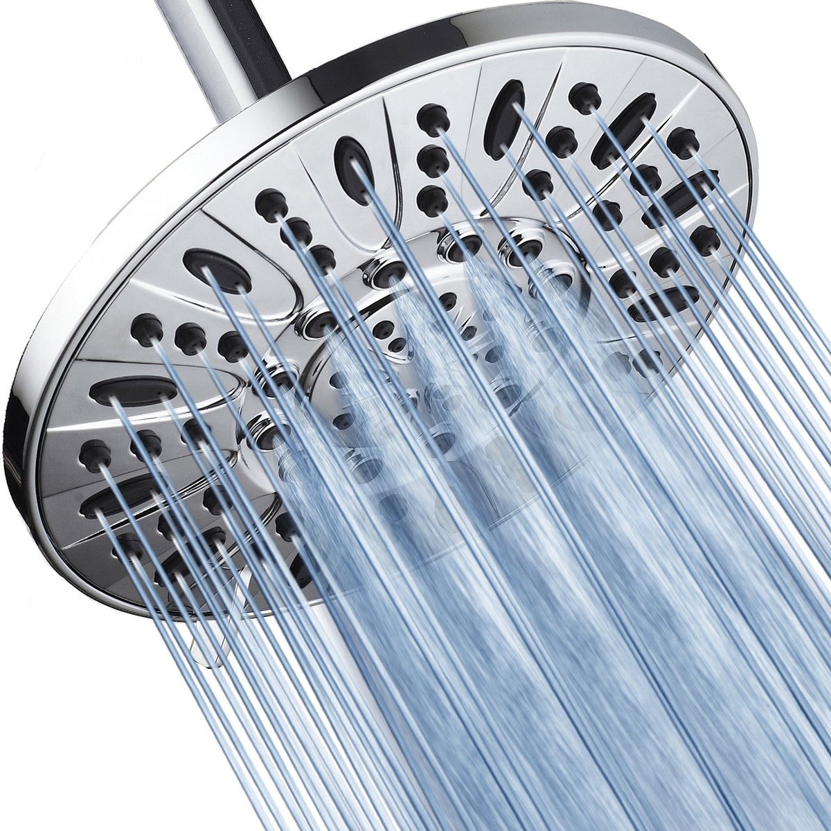 AquaDance OIL RUBBED BRONZE High Pressure 6-Setting 7" Rain Shower Head – Angle Adjustable, Anti-Clog Showerhead Jets, Tool-Free Installation - USA Standard Certified - U.S. Brand