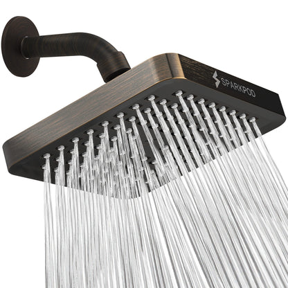 SparkPod Rain Shower Head, 6 Inch Round, Luxury Polished Chrome Finish