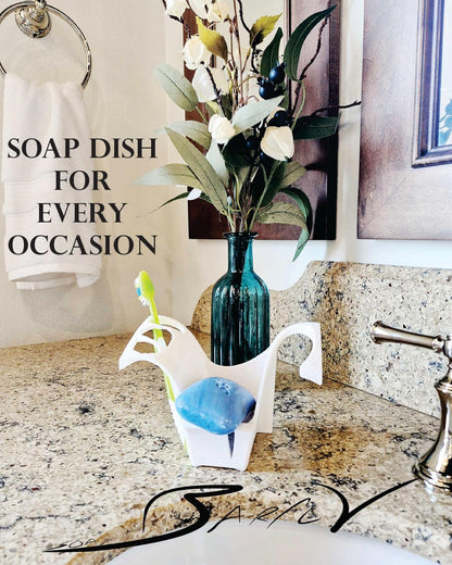 Soap Dish, Toothbrush Holder, Razor Holder, Toothbrush Caddy