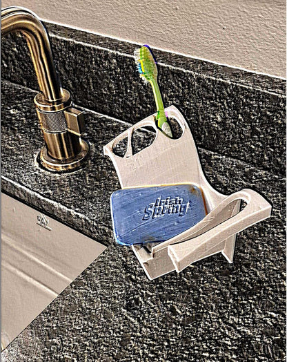 Soap Dish, Toothbrush Holder, Razor Holder, Toothbrush Caddy